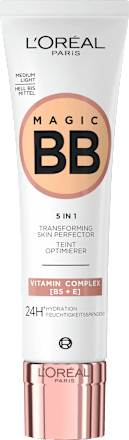 BB Cream 5in1, 24h feuchtigkeitsspendend, Hell bis Mittel, LSF 11, 30 ml