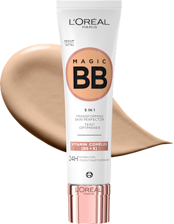 BB Cream 5in1, 24h feuchtigkeitsspendend, Mittel, LSF 11, 30 ml