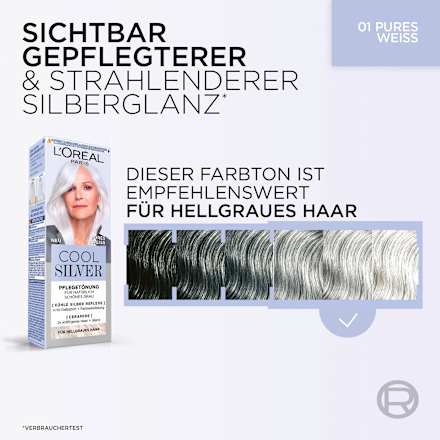 Haartönung Cool Silver 01 Pures Weiss, 114 ml L'ORÉAL PARIS COOL SILVER