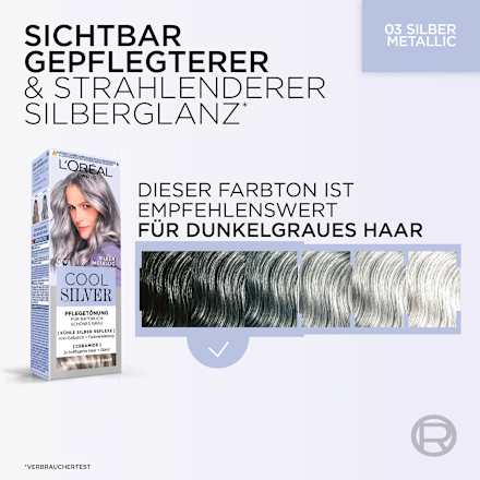 Haartönung Cool Silver 03 Silber Metallic, 114 ml L'ORÉAL PARIS COOL SILVER