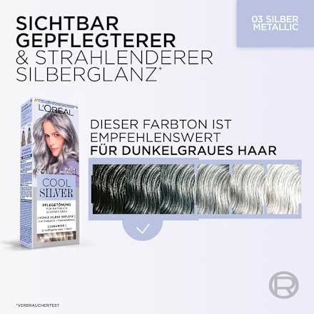 Haartönung Cool Silver 03 Silber Metallic, 114 ml L'ORÉAL PARIS COOL SILVER