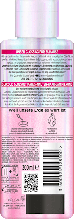 Glycolische glansbehandeling voor haar, 5 minuten haarlaminering, 200 ml