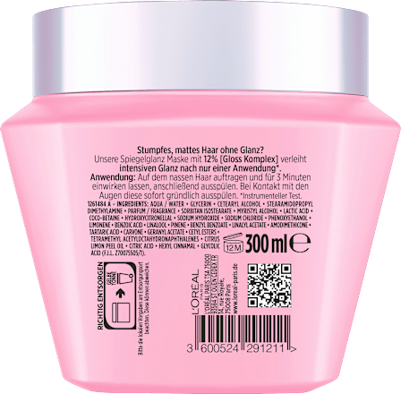 Haarmaske Glycolic Gloss Spiegelglanz, 300 ml