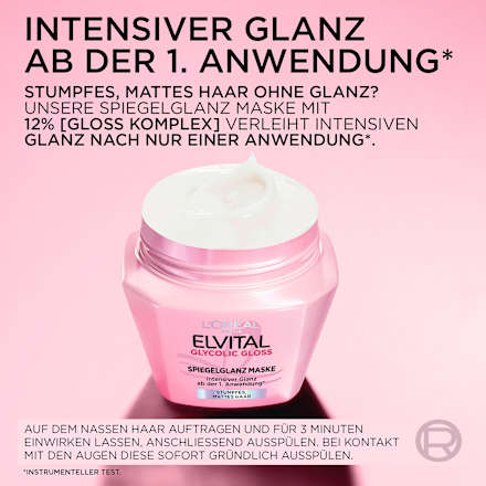 Haarmaske Glycolic Gloss Spiegelglanz, 300 ml