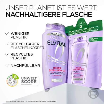 Shampoo Hydra Hyaluronic, feuchtigkeitsauffüllend, 250 ml