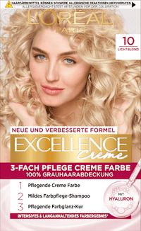 Haarkleur 10 Lichtblond, 1 stuk