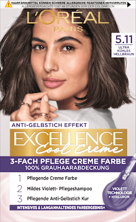 Haarfarbe Cool Creme 5.11 Ultra Kühles Hellbraun, 1 St