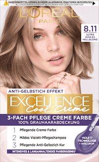 Haarkleur Cool Crème 8.11 Lichtblond, 1 st