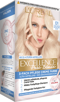 L'ORÉAL PARiS EXCELLENCE Creme Haarfarbe Excellence Pure Blond 01 ultra helles natürliches Blond, 1 St