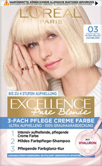 L'ORÉAL PARiS EXCELLENCE Creme Haarfarbe Excellence Pure Blond 03 ultra helles Aschblond, 1 St