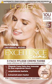 Haarkleur Nude 10U lichtblond, 1 stuk