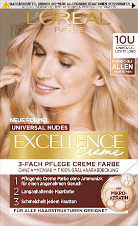 Haarkleur Nude 10U lichtblond, 1 stuk