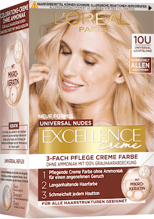 Haarkleur Nude 10U lichtblond, 1 stuk