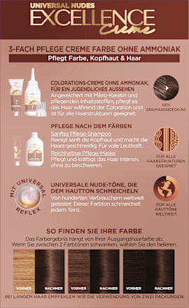 Haarkleur Nude 4U Universeel Medium Bruin, 1 st