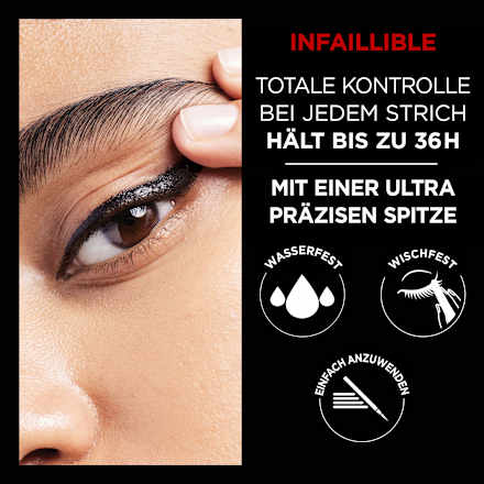 Eyeliner Precision Felt 01 Black, 1 St L'ORÉAL PARiS