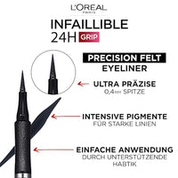 Eyeliner Precision Felt 01 Black, 1 St L'ORÉAL PARiS
