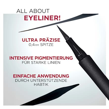 Eyeliner Precision Felt 01 Black, 1 St L'ORÉAL PARiS