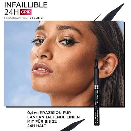 Eyeliner Precision Felt 01 Black, 1 St L'ORÉAL PARiS