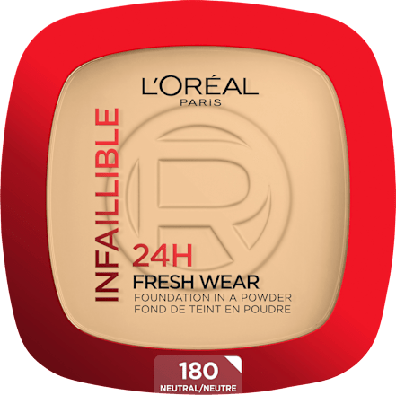 Foundation Puder Infaillible 24H Fresh Wear 180 Rose Sand, 9 g