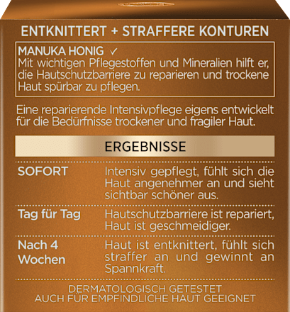 Gesichtscreme Age Perfect Extra Reichhaltig Manuka Honig, 50 ml