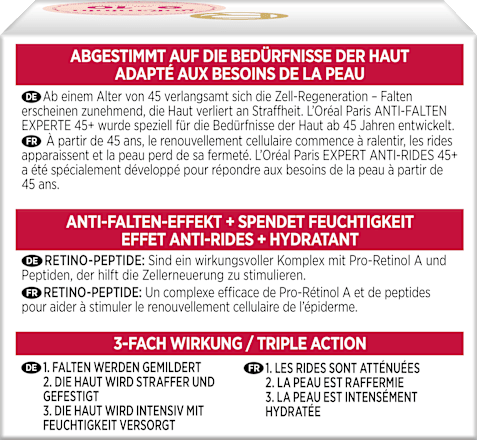 Gesichtscreme Anti Falten Experte 45+, 50 ml