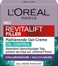 Gesichtsgel Revitalift Filler Oil Control mattierend, 50 ml L'ORÉAL PARiS