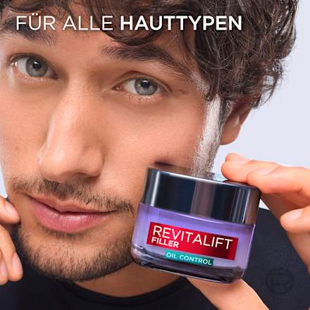 Gesichtsgel Revitalift Filler Oil Control mattierend, 50 ml L'ORÉAL PARiS