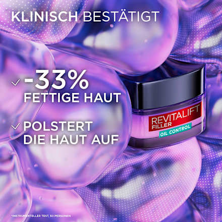 Gesichtsgel Revitalift Filler Oil Control mattierend, 50 ml L'ORÉAL PARiS