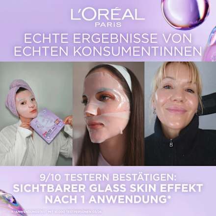 Gesichtsmaske Glass Skin Hydrogel Glow Mask Multipack, 4 St