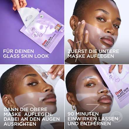 Gesichtsmaske Glass Skin Hydrogel Glow Mask Multipack, 4 St