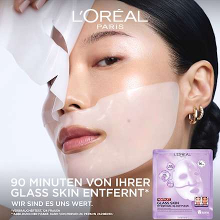 Gesichtsmaske Glass Skin Hydrogel Glow Mask Multipack, 4 St