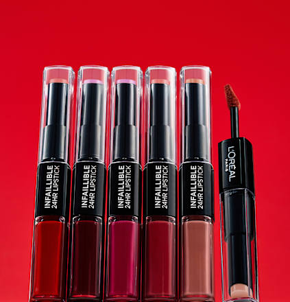 Lippenstift Infaillible 2-Step 435 Fearless Corail, 5,6 ml