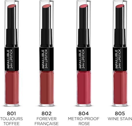 Lipstick Infaillible 2-Step 804 Metro Proof Rose, 6 ml