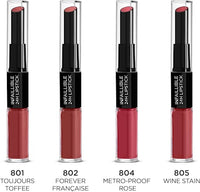 Lipstick Infaillible 2-Step 804 Metro Proof Rose, 6 ml