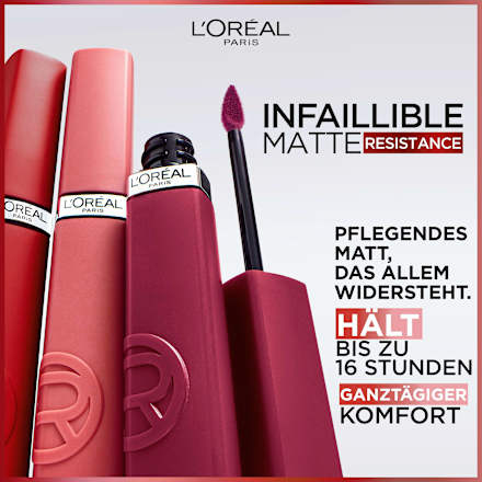 Lipstick Infaillible Matte Resistance 16H, 200 Lipstick &amp; Chill, 5 ml