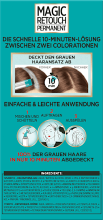 Ansatzset zur Abdeckung von grauem Haar, 5 Braun, 1 St