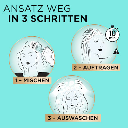 Uitgroeiset voor grijs haar, 6 lichtbruin, 1 stuk