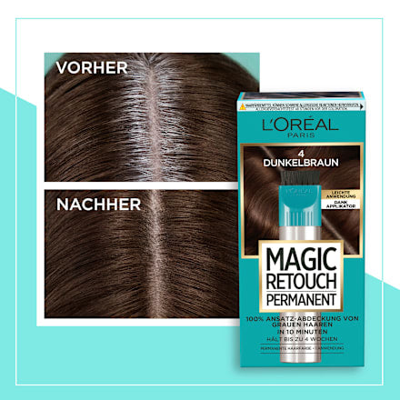 Uitgroeiset voor grijs haar, 6 lichtbruin, 1 stuk