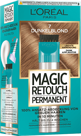 Ansatzset zur Abdeckung von grauem Haar, 7 Dunkelblond, 1 St