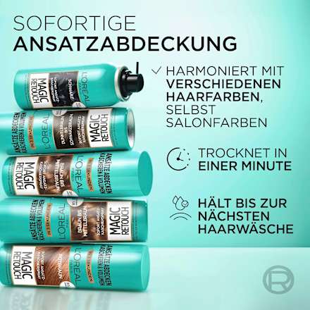 Ansatzspray Braun bis Mittelbraun, 75 ml
