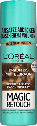 Ansatzspray Braun bis Mittelbraun, 75 ml