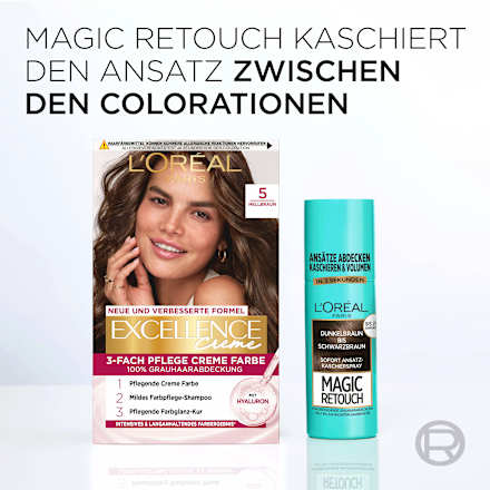 Ansatzspray  Dunkelbraun bis Schwarzbraun, 75 ml