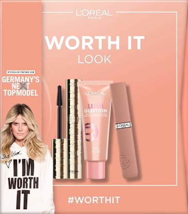 Make-up Set GNTM Worth It Look mit Mascara, Highlighter & Lippenstift, 1 St L'ORÉAL PARiS