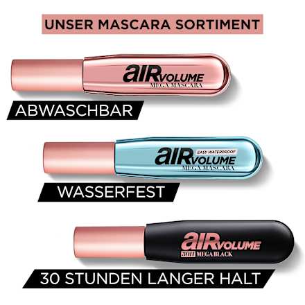 Mascara Air Volume 30H Mega Black, 9,4 ml