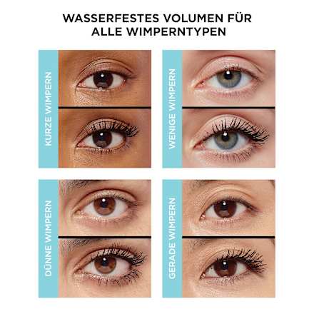Mascara Air Volume Mega Waterproof Zwart, 7,9 ml