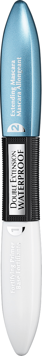 Mascara Double Extension Waterproof Zwart, 12 ml