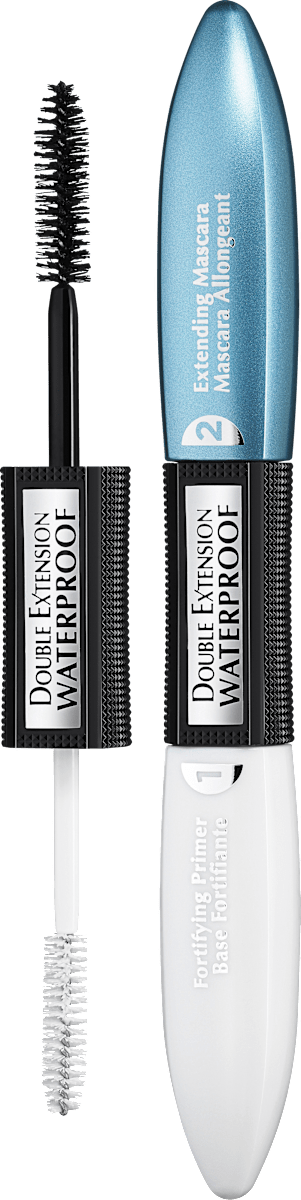 Mascara Double Extension Waterproof Zwart, 12 ml