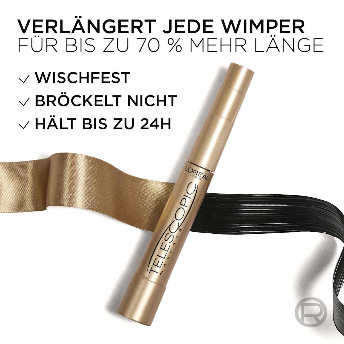 Mascara Valse Wimpers Telescopisch Goud, 8,4 ml