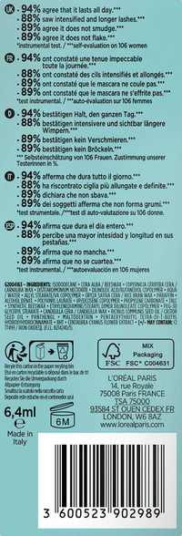 Mascara Lash Paradise Waterproof Zwart, 6,4 ml