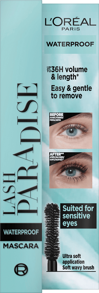 Mascara Lash Paradise Waterproof Zwart, 6,4 ml